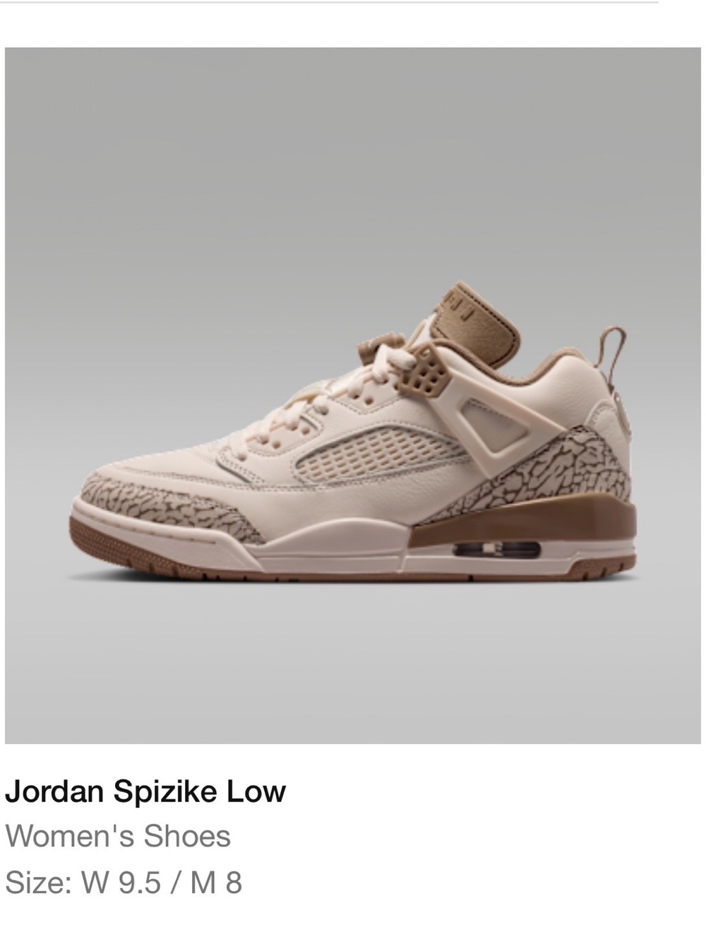 Jordan Spizike Low Women's Sneakers - Cream & Brown